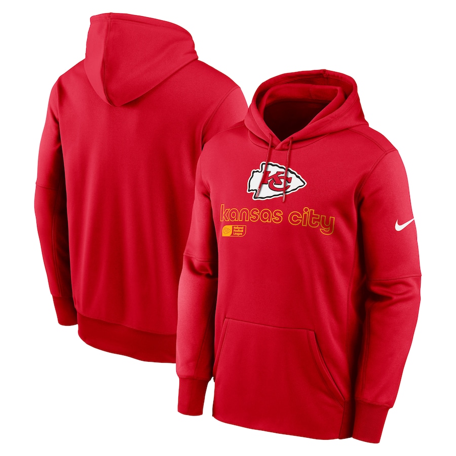 Men Kansas City Chiefs red style #92 NFL 2024 hoodie